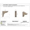 image3quotW x 6quotD x 9quotH Classic Hughes Rough Cedar Woodgrain TimberThane Corbel Primed Tan3in W x 12in D x 12in H