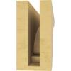 image3quotW x 6quotD x 9quotH Classic Hughes Rough Cedar Woodgrain TimberThane Corbel Primed Tan3in W x 18in D x 6in H