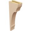 image3quotW x 6quotD x 9quotH Classic Hughes Rough Cedar Woodgrain TimberThane Corbel Primed Tan3in W x 6in D x 18in H