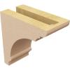 image3quotW x 6quotD x 9quotH Classic Hughes Rough Cedar Woodgrain TimberThane Corbel Primed Tan3in W x 6in D x 6in H