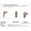 image3quotW x 6quotD x 9quotH Classic Hughes Rough Cedar Woodgrain TimberThane Corbel Primed Tan3in W x 6in D x 9in H