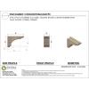 image3quotW x 6quotD x 9quotH Classic Hughes Rough Cedar Woodgrain TimberThane Corbel Primed Tan3in W x 9in D x 6in H
