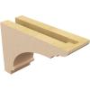 image3quotW x 6quotD x 9quotH Classic Hughes Rough Cedar Woodgrain TimberThane Corbel Primed Tan3in W x 9in D x 6in H