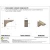 image3quotW x 6quotD x 9quotH Classic Hughes Rough Cedar Woodgrain TimberThane Corbel Primed Tan4in W x 12in D x 8in H