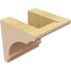 image3quotW x 6quotD x 9quotH Classic Hughes Rough Cedar Woodgrain TimberThane Corbel Primed Tan4in W x 4in D x 4in H