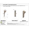 image3quotW x 6quotD x 9quotH Classic Hughes Rough Cedar Woodgrain TimberThane Corbel Primed Tan4in W x 8in D x 24in H