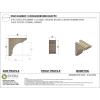 image3quotW x 6quotD x 9quotH Classic Hughes Rough Cedar Woodgrain TimberThane Corbel Primed Tan4in W x 8in D x 8in H
