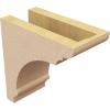 image3quotW x 6quotD x 9quotH Classic Hughes Rough Cedar Woodgrain TimberThane Corbel Primed Tan4in W x 8in D x 8in H