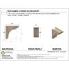 image3quotW x 6quotD x 9quotH Classic Hughes Rough Cedar Woodgrain TimberThane Corbel Primed Tan5in W x 10in D x 10in H