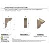 image3quotW x 6quotD x 9quotH Classic Hughes Rough Cedar Woodgrain TimberThane Corbel Primed Tan5in W x 10in D x 15in H