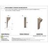 image3quotW x 6quotD x 9quotH Classic Hughes Rough Cedar Woodgrain TimberThane Corbel Primed Tan5in W x 10in D x 30in H