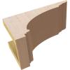 image3quotW x 6quotD x 9quotH Classic Hughes Rough Cedar Woodgrain TimberThane Corbel Primed Tan5in W x 10in D x 5in H