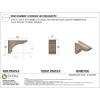 image3quotW x 6quotD x 9quotH Classic Hughes Rough Cedar Woodgrain TimberThane Corbel Primed Tan5in W x 15in D x 10in H