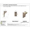 image3quotW x 6quotD x 9quotH Classic Hughes Rough Cedar Woodgrain TimberThane Corbel Primed Tan5in W x 5in D x 10in H