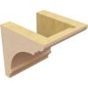 image3quotW x 6quotD x 9quotH Classic Hughes Rough Cedar Woodgrain TimberThane Corbel Primed Tan5in W x 5in D x 5in H