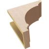 image3quotW x 6quotD x 9quotH Classic Hughes Rough Cedar Woodgrain TimberThane Corbel Primed Tan6in W x 12in D x 12in H