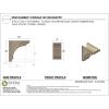 image3quotW x 6quotD x 9quotH Classic Hughes Rough Cedar Woodgrain TimberThane Corbel Primed Tan6in W x 12in D x 12in H