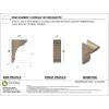 image3quotW x 6quotD x 9quotH Classic Hughes Rough Cedar Woodgrain TimberThane Corbel Primed Tan6in W x 12in D x 18in H