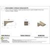 image3quotW x 6quotD x 9quotH Classic Hughes Rough Cedar Woodgrain TimberThane Corbel Primed Tan6in W x 12in D x 6in H