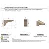 image3quotW x 6quotD x 9quotH Classic Hughes Rough Cedar Woodgrain TimberThane Corbel Primed Tan6in W x 18in D x 12in H