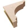 image3quotW x 6quotD x 9quotH Classic Hughes Rough Cedar Woodgrain TimberThane Corbel Primed Tan6in W x 24in D x 24in H
