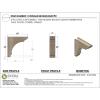 image3quotW x 6quotD x 9quotH Classic Hughes Rough Cedar Woodgrain TimberThane Corbel Primed Tan6in W x 24in D x 24in H