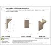 image3quotW x 6quotD x 9quotH Classic Hughes Rough Cedar Woodgrain TimberThane Corbel Primed Tan6in W x 6in D x 12in H