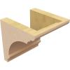 image3quotW x 6quotD x 9quotH Classic Hughes Rough Cedar Woodgrain TimberThane Corbel Primed Tan6in W x 6in D x 6in H