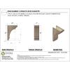 image3quotW x 6quotD x 9quotH Classic Hughes Rough Cedar Woodgrain TimberThane Corbel Primed Tan7in W x 14in D x 21in H