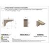 image3quotW x 6quotD x 9quotH Classic Hughes Rough Cedar Woodgrain TimberThane Corbel Primed Tan7in W x 21in D x 14in H