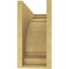 image3quotW x 6quotD x 9quotH Classic Hughes Rough Cedar Woodgrain TimberThane Corbel Primed Tan7in W x 21in D x 14in H