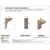 image3quotW x 6quotD x 9quotH Classic Hughes Rough Cedar Woodgrain TimberThane Corbel Primed Tan8in W x 16in D x 24in H