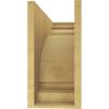 image3quotW x 6quotD x 9quotH Classic Hughes Rough Cedar Woodgrain TimberThane Corbel Primed Tan8in W x 24in D x 16in H