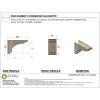 image3quotW x 6quotD x 9quotH Classic Hughes Rough Cedar Woodgrain TimberThane Corbel Primed Tan8in W x 24in D x 16in H