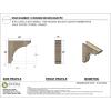image3quotW x 6quotD x 9quotH Classic Hughes Rough Cedar Woodgrain TimberThane Corbel Primed Tan8in W x 32in D x 32in H