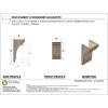 image3quotW x 6quotD x 9quotH Classic Hughes Rough Cedar Woodgrain TimberThane Corbel Primed Tan8in W x 8in D x 16in H