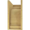 image3quotW x 6quotD x 9quotH Classic Hughes Rough Cedar Woodgrain TimberThane Corbel Primed Tan9in W x 18in D x 18in H