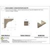 image3quotW x 6quotD x 9quotH Classic Hughes Rough Cedar Woodgrain TimberThane Corbel Primed Tan9in W x 9in D x 9in H