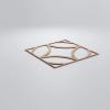 imageEkena Millwork 23 38quotW x 23 38quotH x 38quotT Large Crosby Decorative Fretwork Wall Panels in Architectural Grade PVCRed Oak