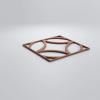 imageEkena Millwork 23 38quotW x 23 38quotH x 38quotT Large Crosby Decorative Fretwork Wall Panels in Architectural Grade PVCWalnut