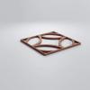 imageEkena Millwork 23 38quotW x 23 38quotH x 38quotT Large Crosby Decorative Fretwork Wall Panels in Architectural Grade PVCWalnut