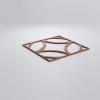 imageEkena Millwork 23 38quotW x 23 38quotH x 38quotT Large Crosby Decorative Fretwork Wall Panels in Architectural Grade PVCWalnut