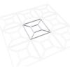 imageEkena Millwork 23 38quotW x 23 38quotH x 38quotT Large Marion Decorative Fretwork Wall Panels in Architectural Grade PVCPVC