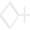 imageEkena Millwork 39 quotW x 23 38quotH x 38quotT Large Cameron Decorative Fretwork Wall Panels in Architectural Grade PVCPVC