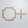 imageEkena Millwork 40 78quotW x 23 38quotH x 38quotT Large Bradley Decorative Fretwork Wall Panels in Architectural Grade PVCRed Oak