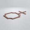 imageEkena Millwork 40 78quotW x 23 38quotH x 38quotT Large Bradley Decorative Fretwork Wall Panels in Architectural Grade PVCWalnut