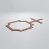 imageEkena Millwork 40 78quotW x 23 38quotH x 38quotT Large Bradley Decorative Fretwork Wall Panels in Architectural Grade PVCWalnut