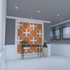 imageEkena Millwork 42 14quotW x 23 38quotH x 38quotT Large Chesterfield Decorative Fretwork Wall Panels in Architectural Grade PVCPVC