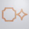 imageEkena Millwork 42 38quotW x 23 38quotH x 38quotT Large Anderson Decorative Fretwork Wall Panels in Architectural Grade PVCCherry
