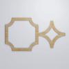 imageEkena Millwork 42 38quotW x 23 38quotH x 38quotT Large Anderson Decorative Fretwork Wall Panels in Architectural Grade PVCHickory